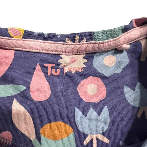 TU Sz 6-7Y Lavender Dress Flowers Fruit & Mushrooms - Picture 4 of 5